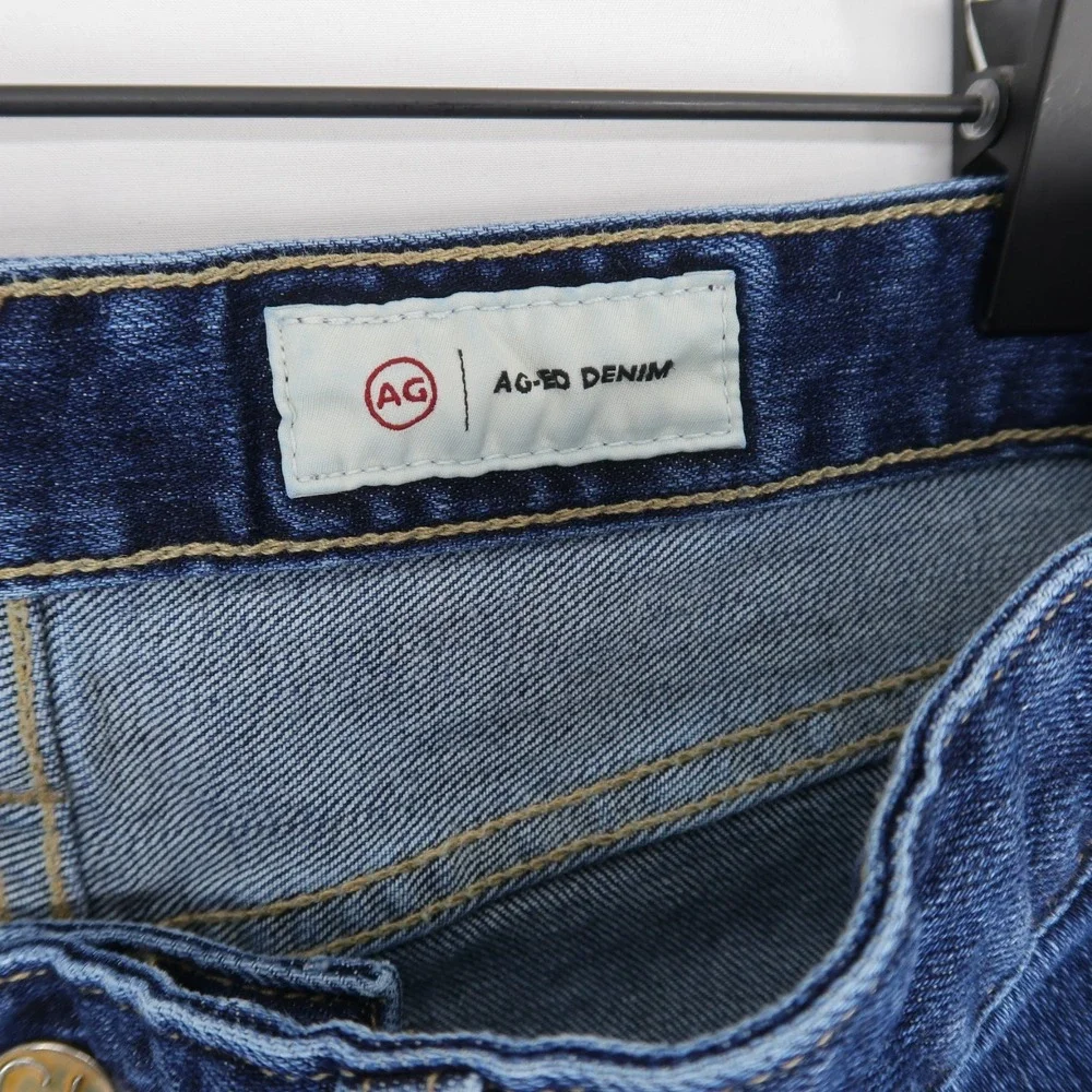 AG Adriano Goldschmied Ex-Boyfriend Jeans Womens 29R Blue Slouchy Slim Aged - Picture 10 of 12